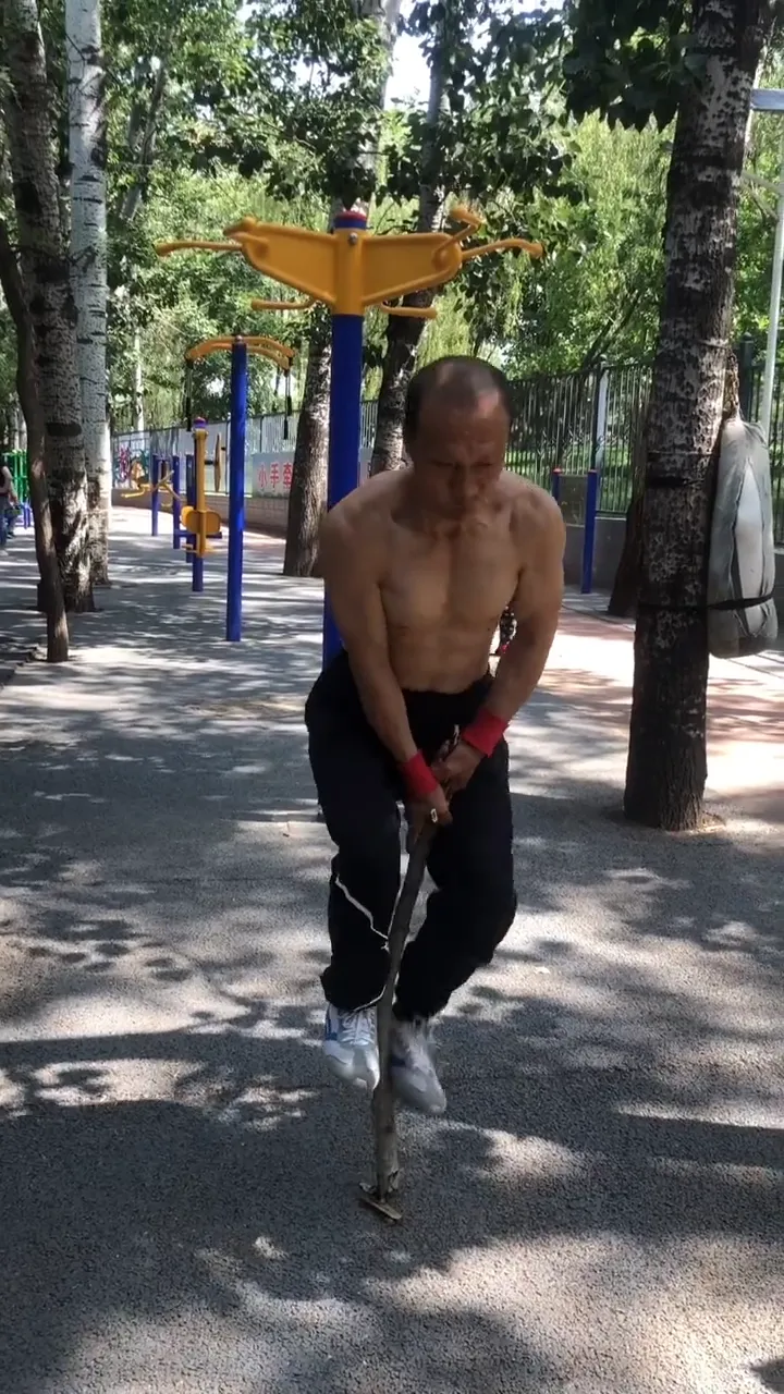 Compilation of elderly fitness masters showing amazing skills in parks across the world