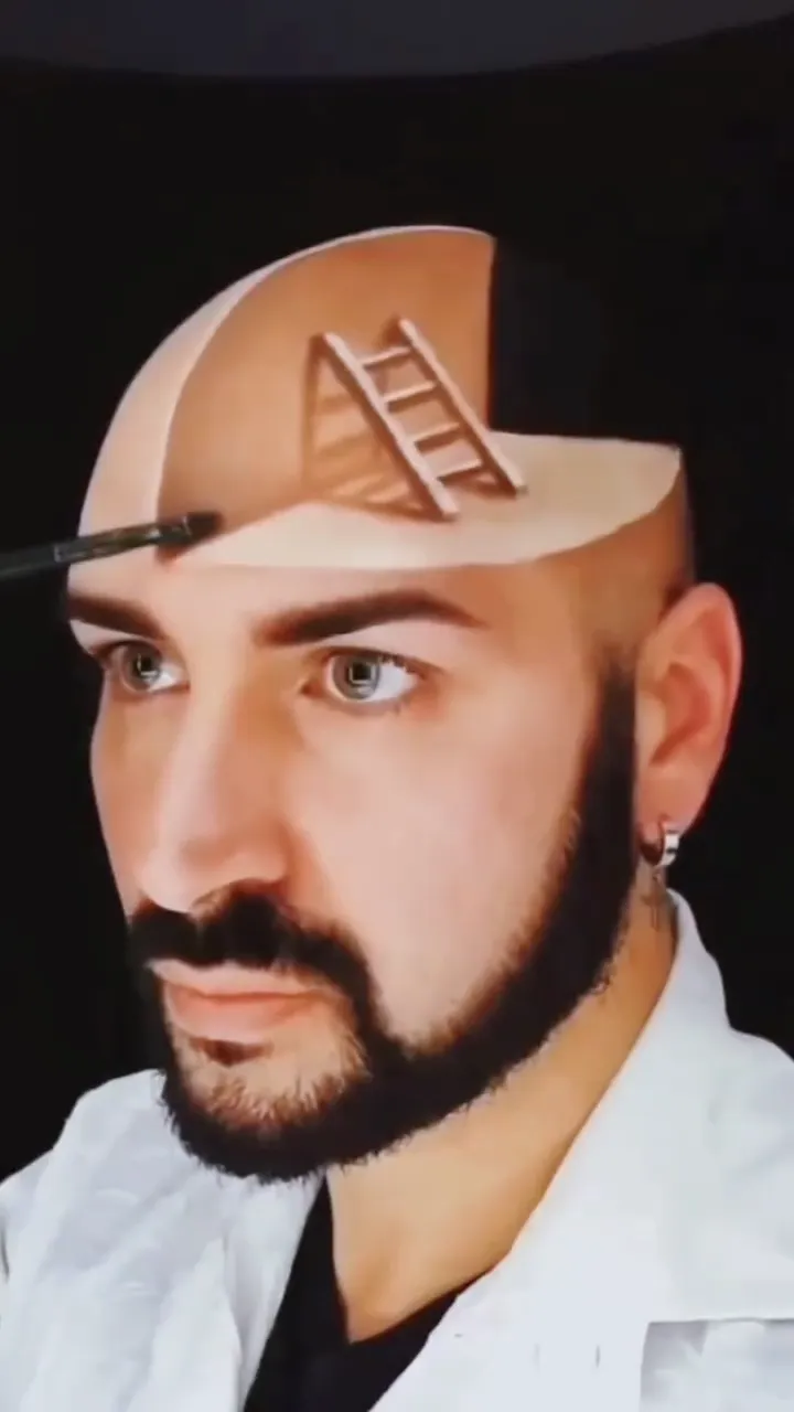Unbelievable makeup transformation skill turning an ordinary face into a completely different person