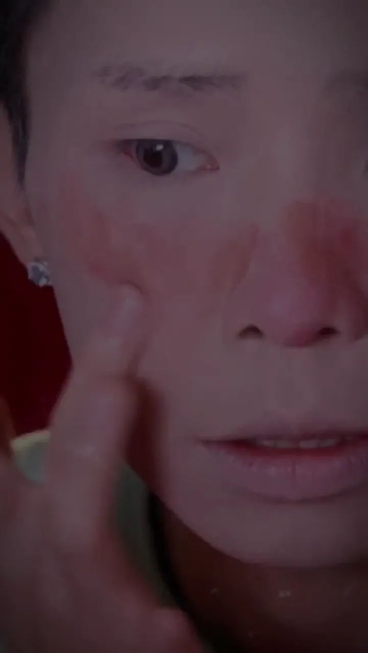 Makeup artist with incredible technique creating a jaw-dropping transformation result