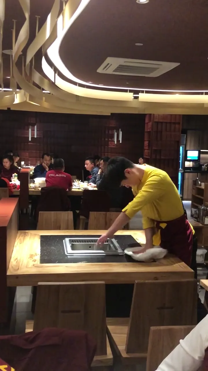 Professional showing off jaw-dropping skills in their specialized field